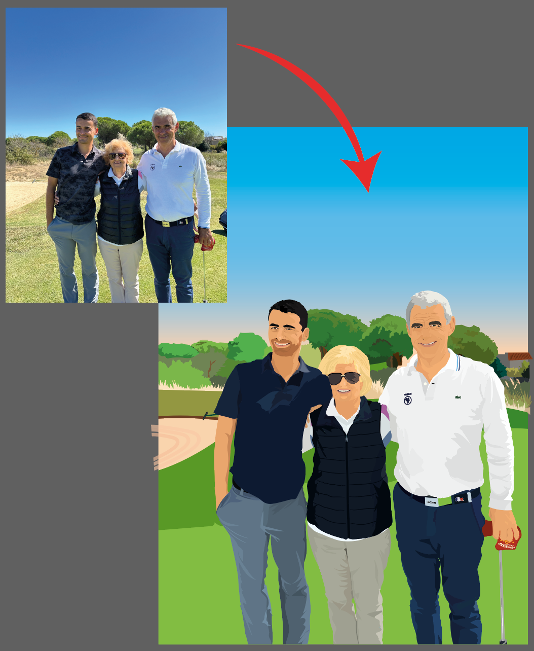 Création Illustrative Personnalisée – À partir de votre photo