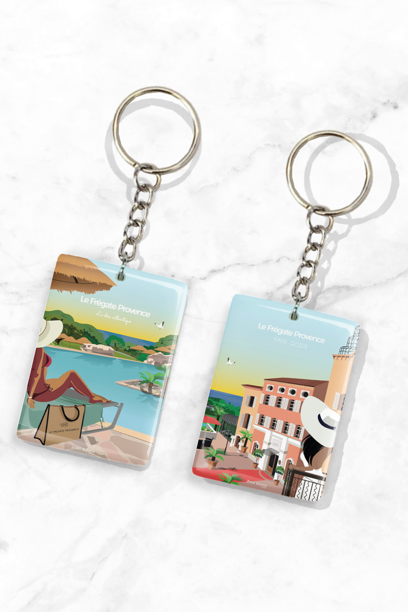 Double visual keyring